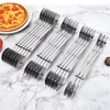 Stainless steel two-way pizza roller knife